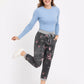 Italian Joggers Floral Print and Plain