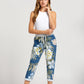 Italian Joggers Floral Print and Plain