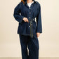 DENVER – Denim set with belted shirt and wide-leg pants