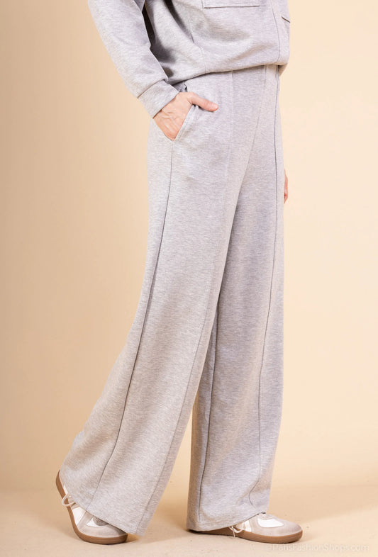 DENVER – High-waisted soft wide leg pants