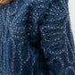 DENVER – Short textured knit jacket with sequins