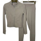 Ribbed sport set with long sleeve zip