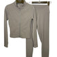 Ribbed sport set with long sleeve zip