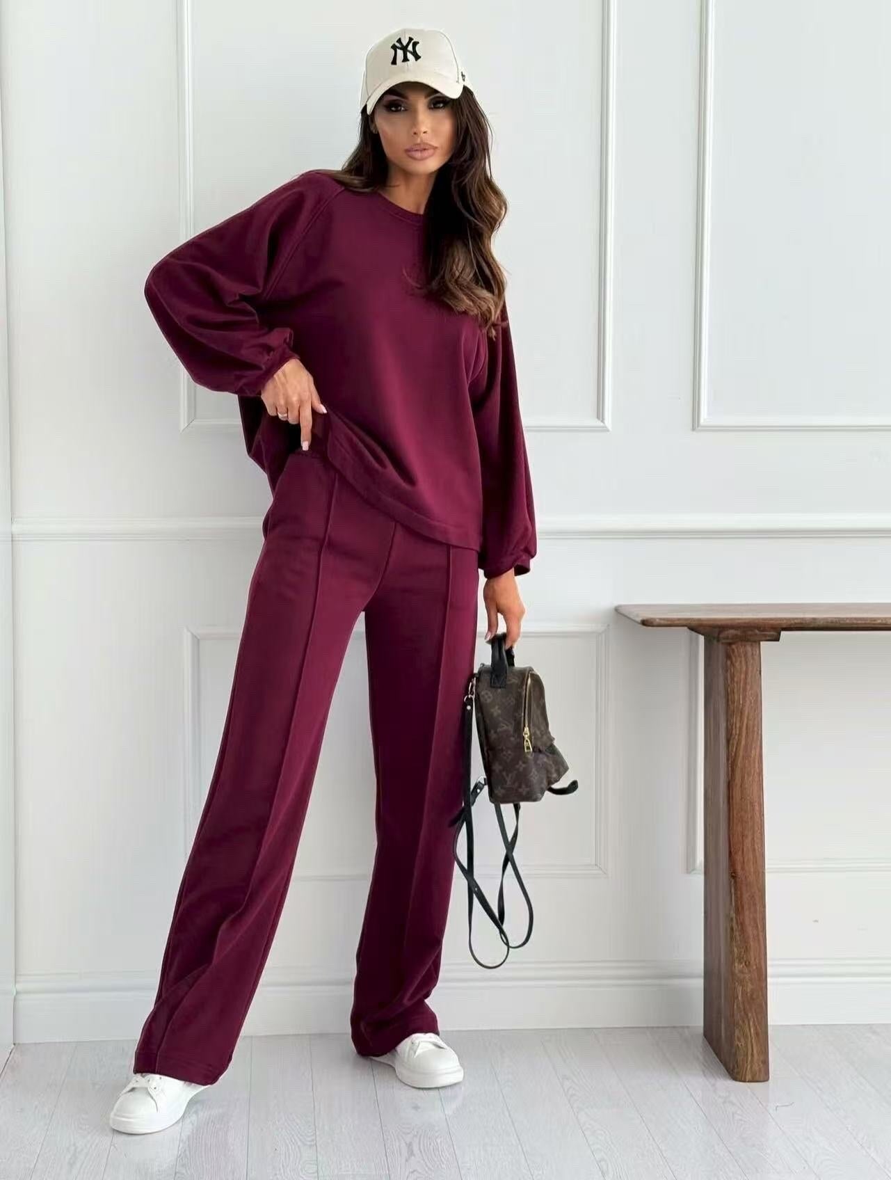 Relaxed set - Oversize sweatshirt and wide chic pants