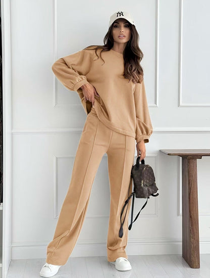 Relaxed set - Oversize sweatshirt and wide chic pants