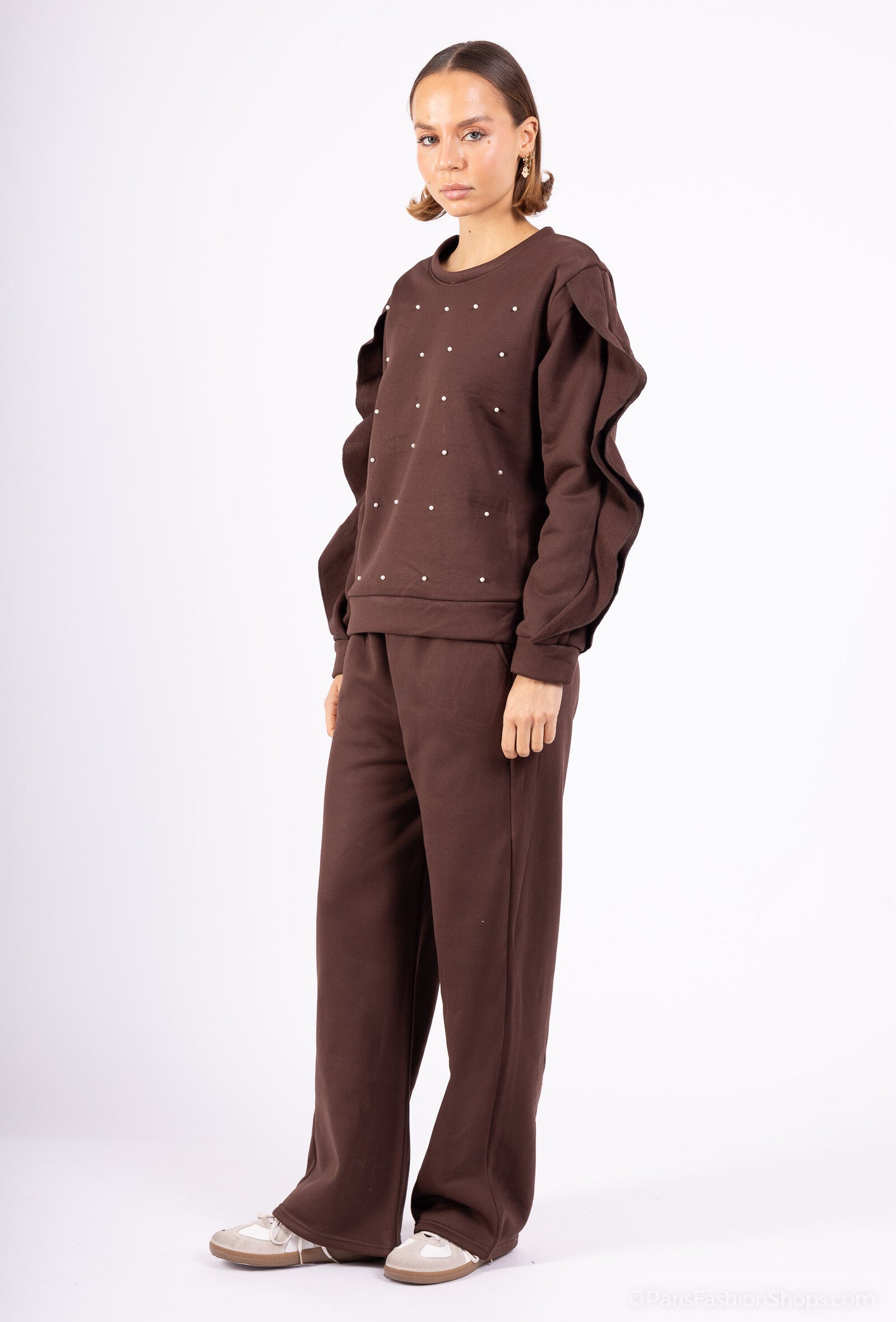 Cute Pearl Sweater Set