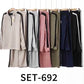 Trendy sweater set with black band
