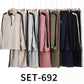 Trendy sweater set with black band
