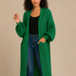 Long balloon sleeve cardigan