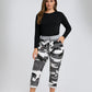 Italian Joggers Floral Print and Plain
