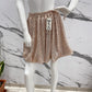 Shiny Sequined Elastic Waist Skirt