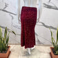 Sequined velvet skirt