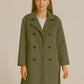 Ladies long sleeve with button coat
