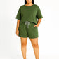 Ladies short sleeve short set
