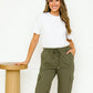 Ladies Wide Leg Cargo Trouser