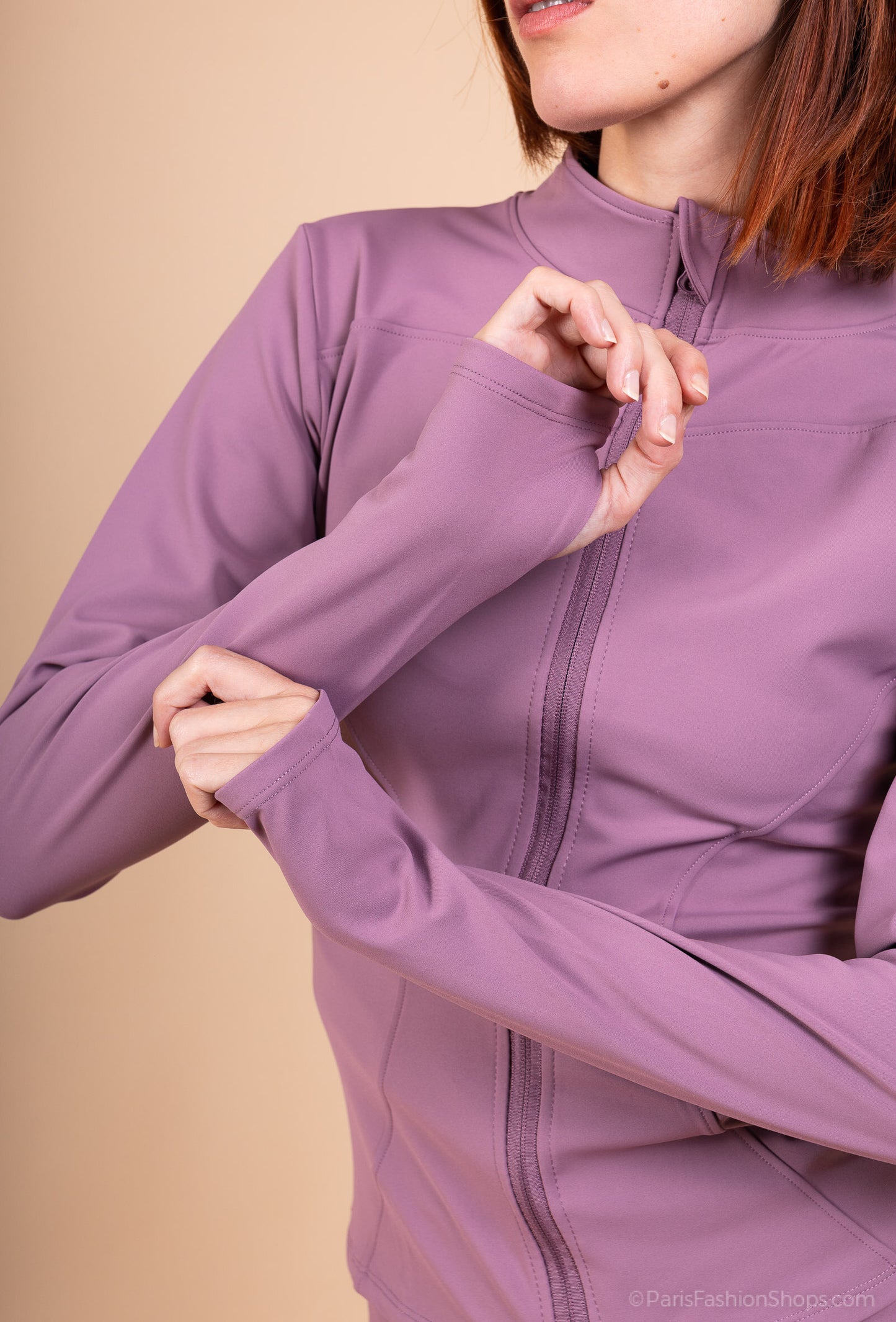 KYRA – Sport set with zip-up jacket and flared pants, lined with thick fleece