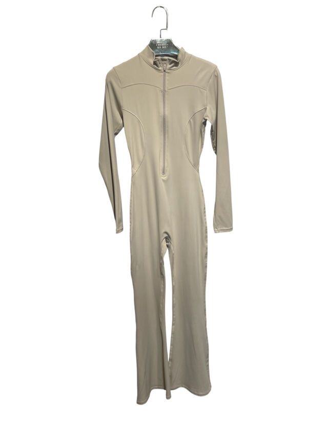 LANA – Fitted zip-up jumpsuit with high collar