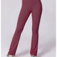 High-waisted flared leggings in sculpting technical fabric