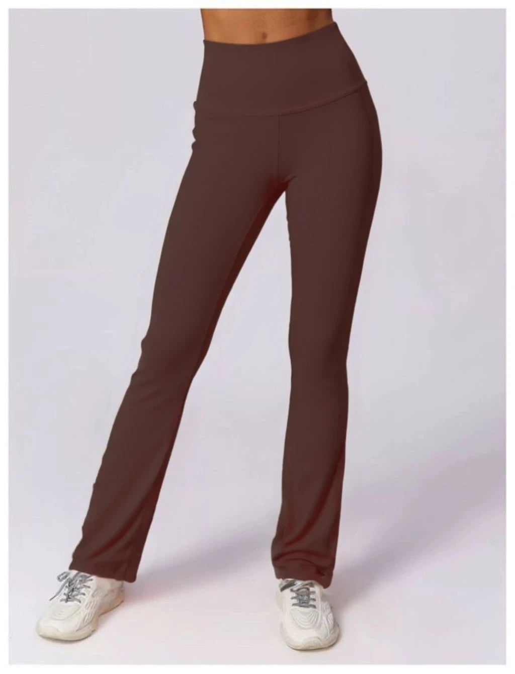 High-waisted flared leggings in sculpting technical fabric