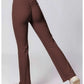 High-waisted flared leggings in sculpting technical fabric