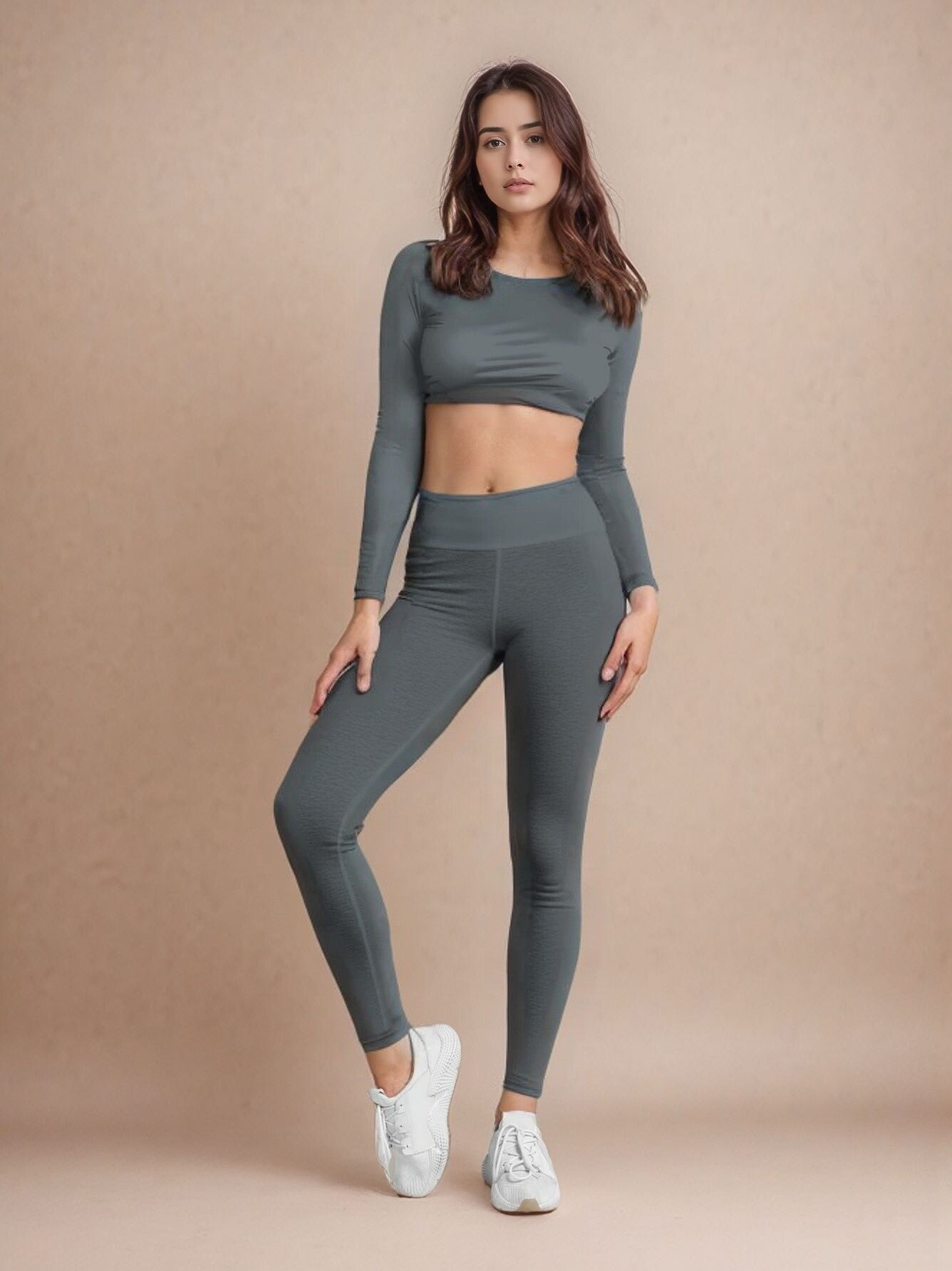 High-waisted seamless shaping leggings for women