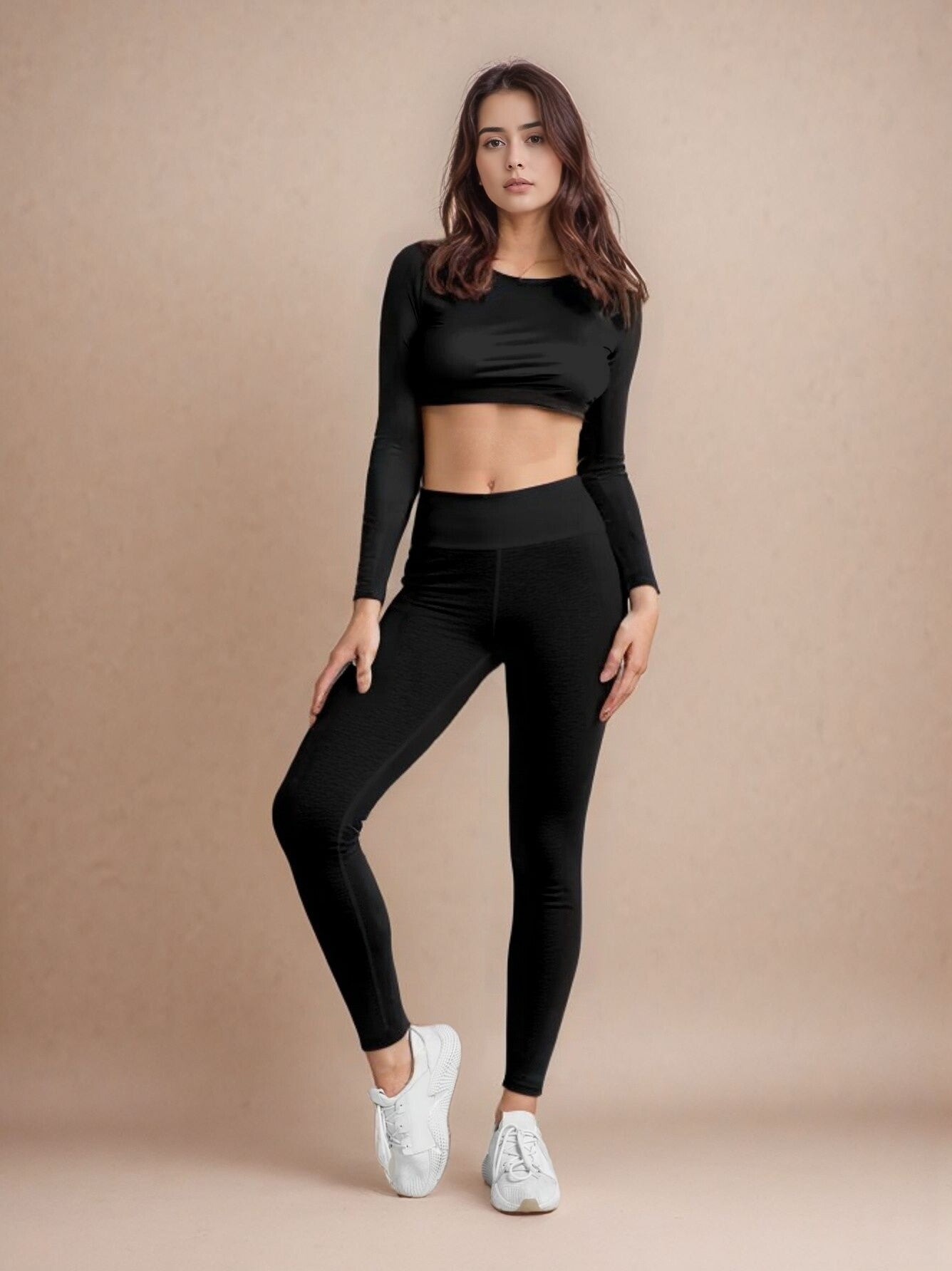 High-waisted seamless shaping leggings for women