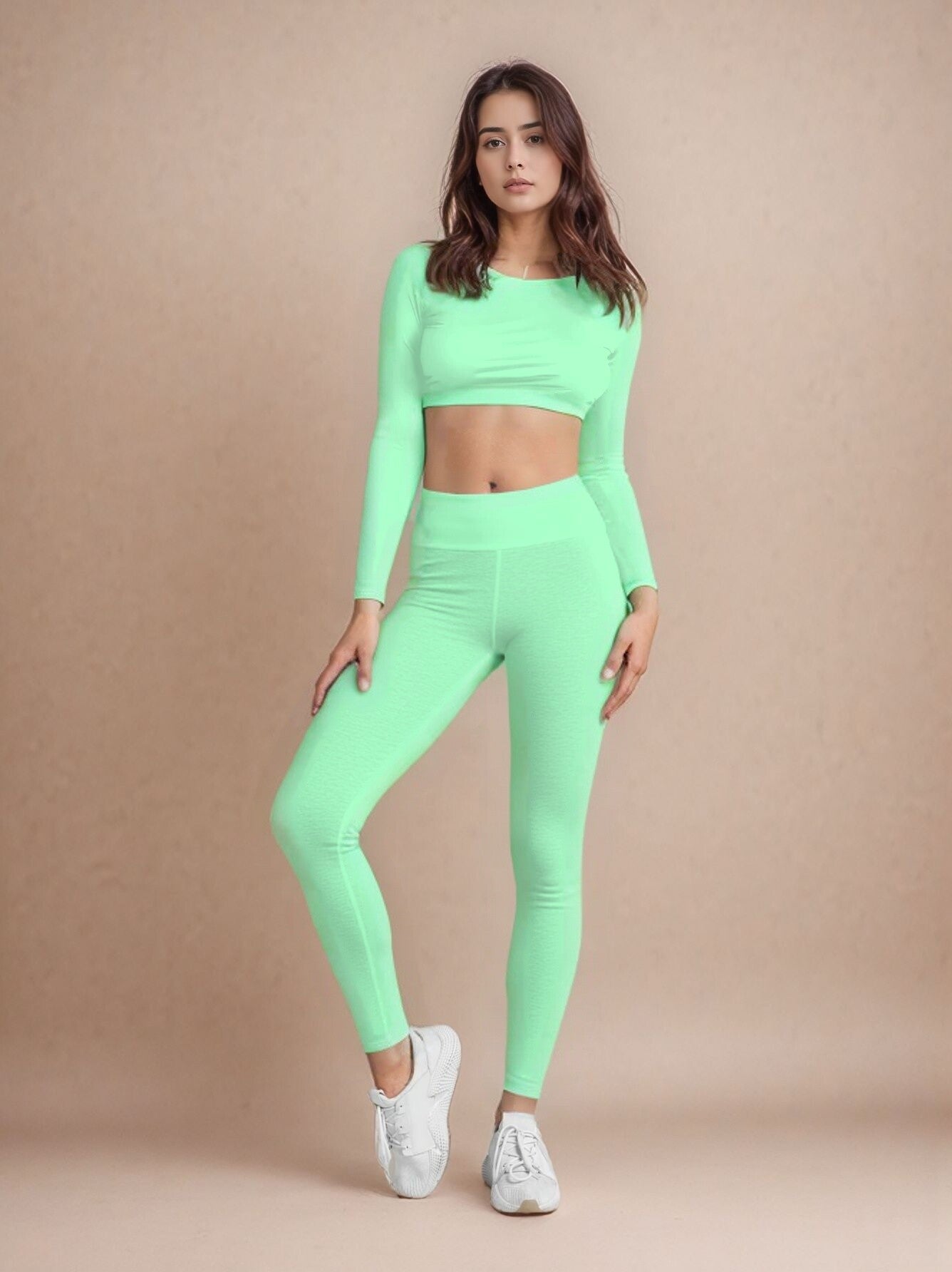 High-waisted seamless shaping leggings for women