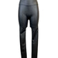 High-waisted leather-look leggings with soft velvet lining