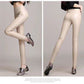 High-waisted leather-look leggings with soft velvet lining