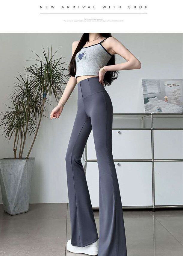 Elephant legs leggings with closure