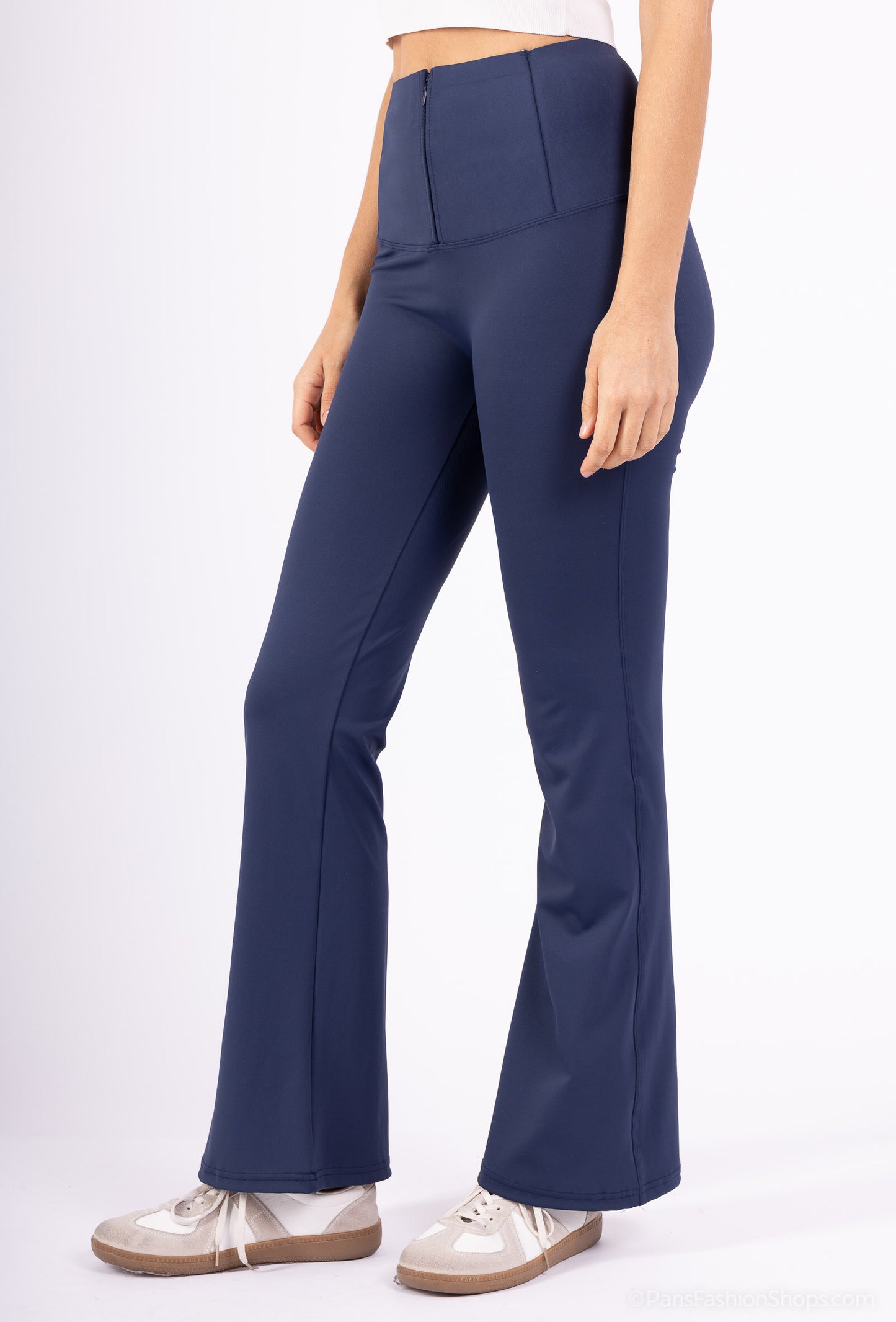 Elephant legs leggings with closure