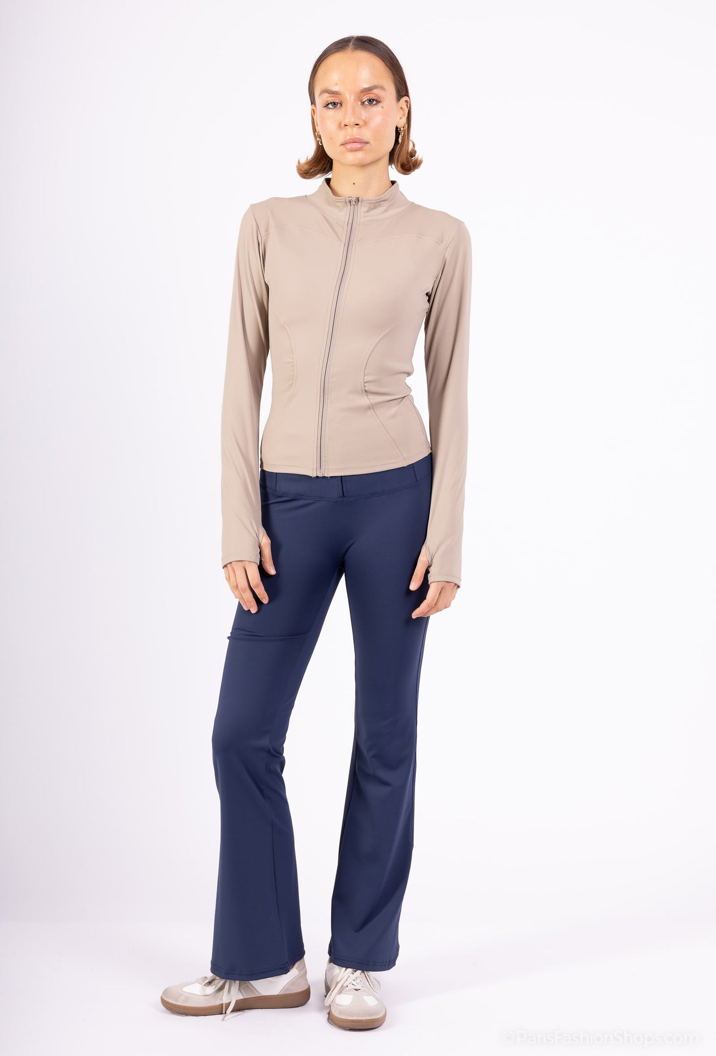 Elephant legs leggings with closure