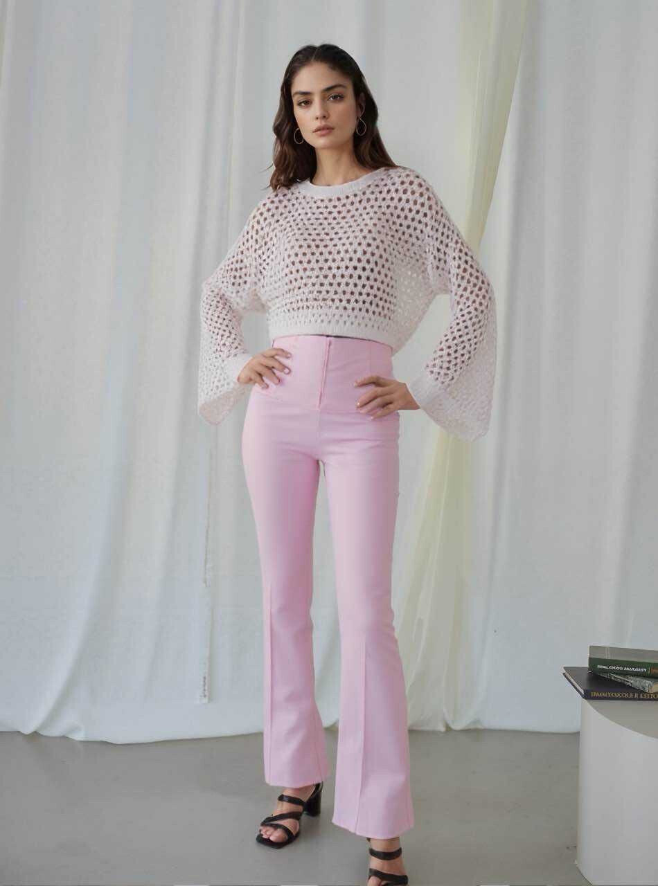 Elephant legs leggings with closure