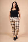 Plus size plaid leggings