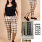 Plus size plaid leggings