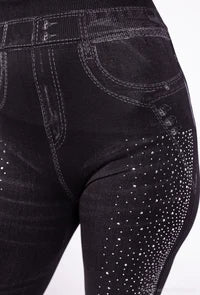 Women's Rhinestone Detail Leggings