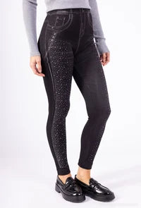 Women's Rhinestone Detail Leggings