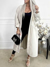 Long oversized coat with pockets