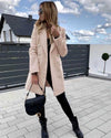 Chic coat with gold buttons