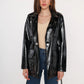 Stylish faux leather coat