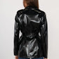 Stylish faux leather coat