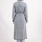 Long denim Trench coat