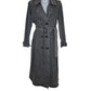 Long denim Trench coat