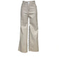 MILA – Wide-leg faux leather pants with back pockets