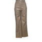 MILA – Wide-leg faux leather pants with back pockets