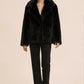 MONROE – Short faux fur jacket with a wide double-layered collar