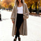 Hooded Faux Fur Coat – Comfortable Straight Fit