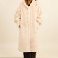 AURA – Long hooded coat in premium faux fur