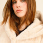 AURA – Long hooded coat in premium faux fur