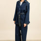 DENVER – Belted oversized denim set